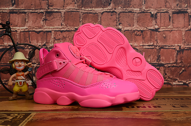 2019 Jordan Six Rings Pink Shoes For Kids